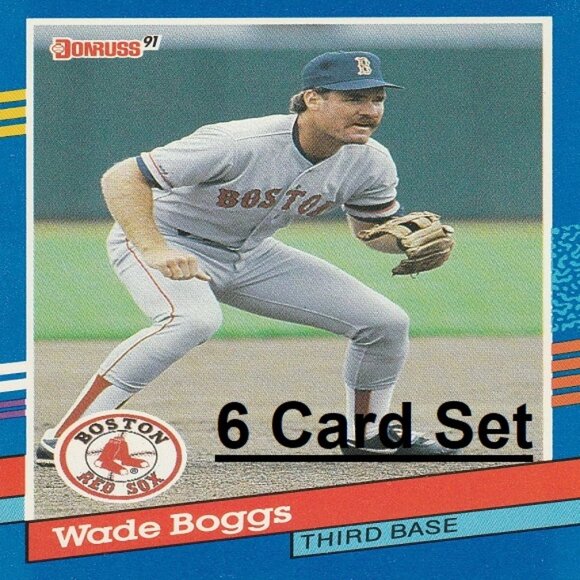 Wade Boggs Boston Red Sox MLB Card Collection - 6 Card Set - Picture 1 of 7